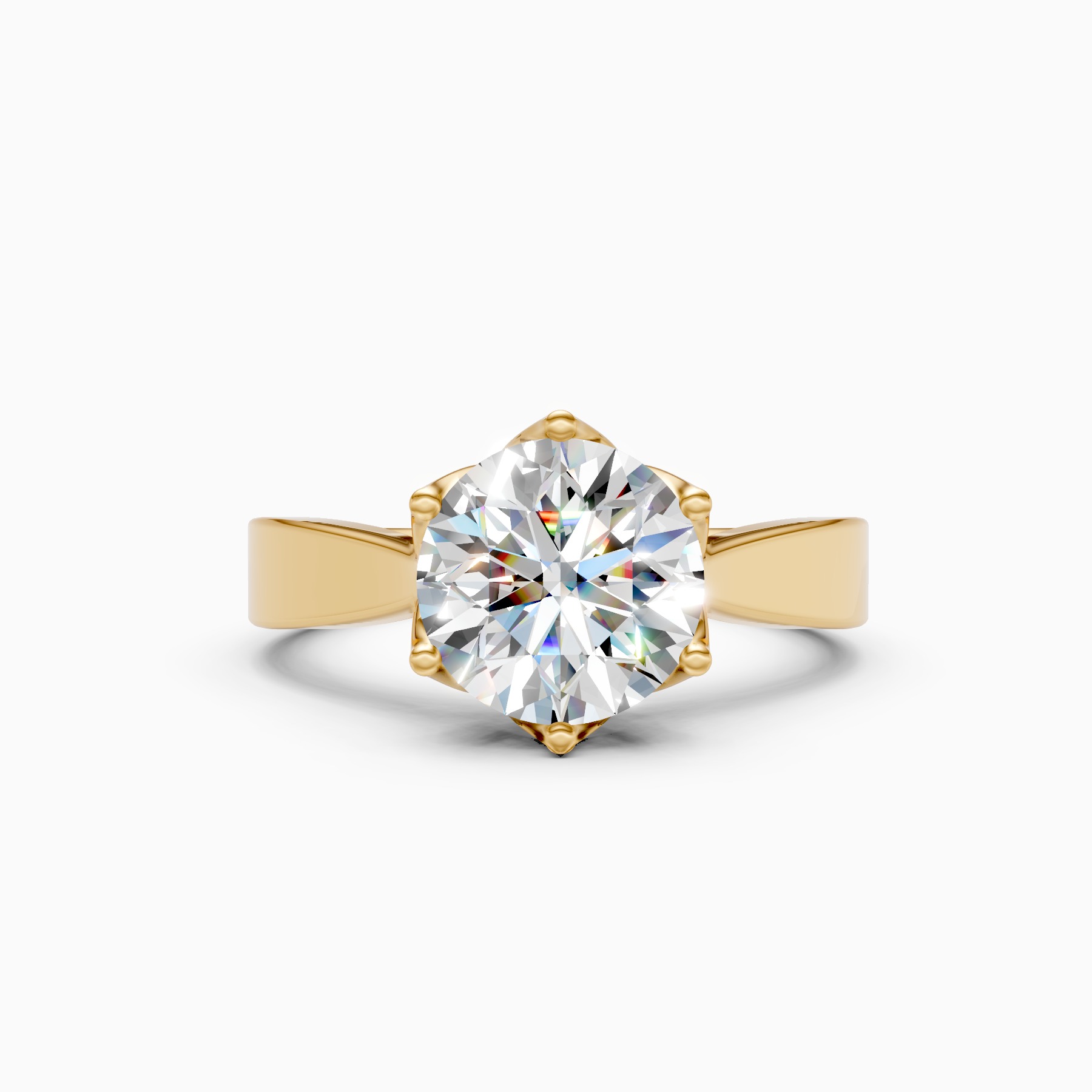 Romantic Solitaire Ring with Lab Grown Diamond